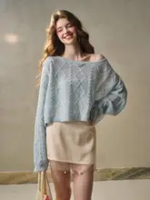 刺繍入りフラワーサテンレーススカート【海の花・ハイウエスト・フェミニン】