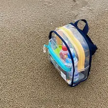 子供用バイカラー防水ビーチバッグ【カートゥーンデザイン・リュックタイプ・男女兼用】（セットアップ対応）