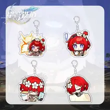 可愛い表情のアクリルキーホルダー【ゲーム関連・学生用バッグ飾り】