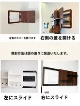 電気メーターの装飾画【シンプル・穴あけ不要・収納ラック】