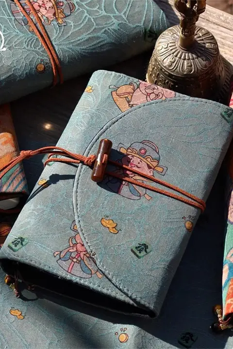 手作りの絹製手帳カバー【非遺・桑蚕絲・A5/A6対応】