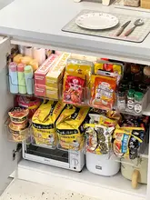 伸縮式キッチン収納ボックス【調味料入れ・袋入り調味料対応・仕切り付き】