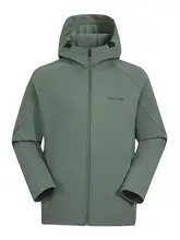 ソフトシェルジャケット メンズ アウトドア フリース フード付き ストレッチ スポーツジャケット