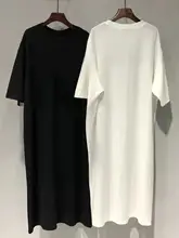 純綿無地半袖Tシャツパジャマ【夏用・シンプルデザイン・薄手・ミドル丈・一体型】