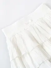 肌理感のケーキ風ポンポンスカート【防走光・ショートスカート・夏用】（セットアップ対応）