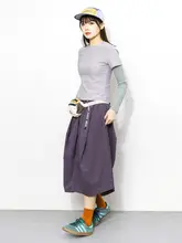 春季アウトドア用 カラーブロック風デザイン 長袖Tシャツ【ストライプスリーブ・細身効果】