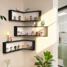 角型収納展示ラック【穴あけ不要・防塵仕様・ウォールマウント】