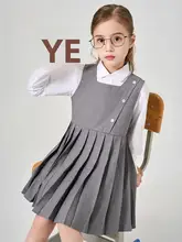 学院風キャミソールドレス【フリルスカート・歌唱用・女児用】（セットアップ対応）