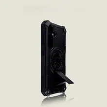 磁気吸着回転型スマートフォンケース【サムスンS25用・オレンジ・スタンド付き・四隅防護】