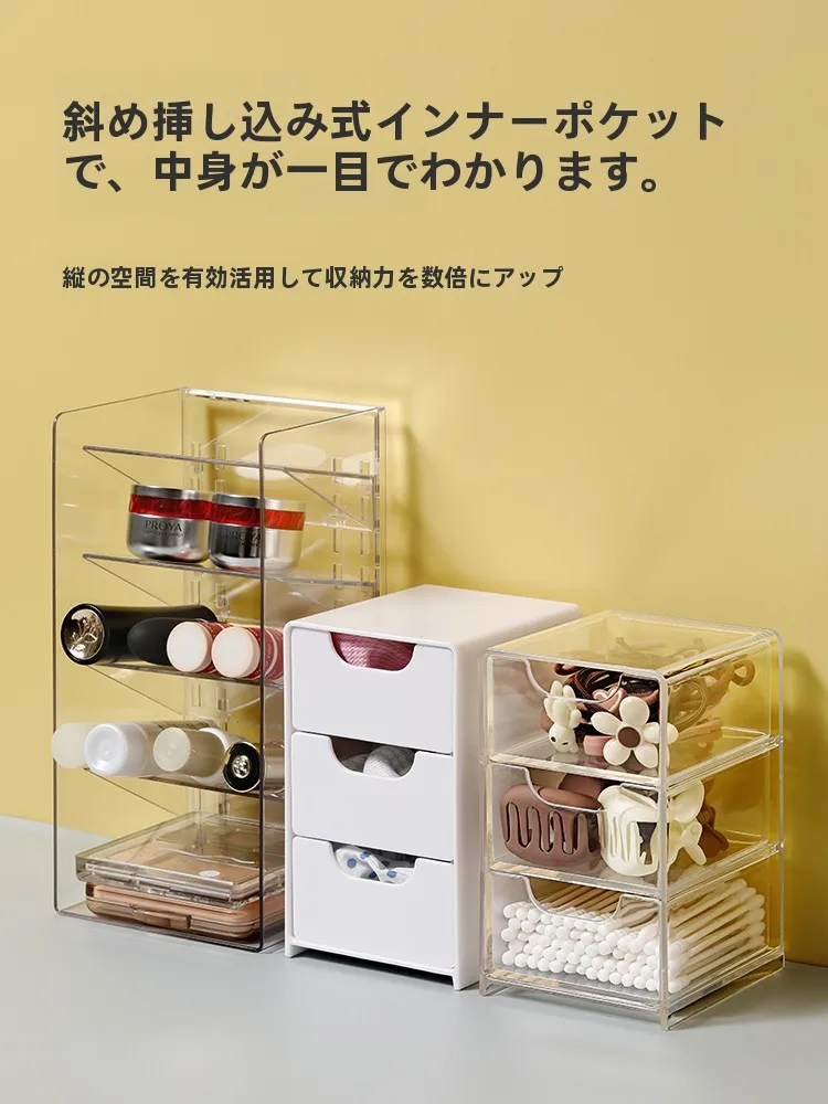 洗面器用コスメ収納ボックス：デスク整理で化粧品を効率的に管理する方法