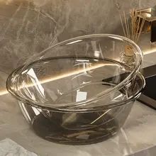 透明プラスチック製 洗面器【学生用・厚手・耐久性あり】