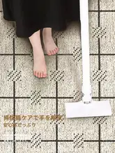 高級感あるモダンなラグマット【防水・洗える・シンプルデザイン・ベッドサイド用】