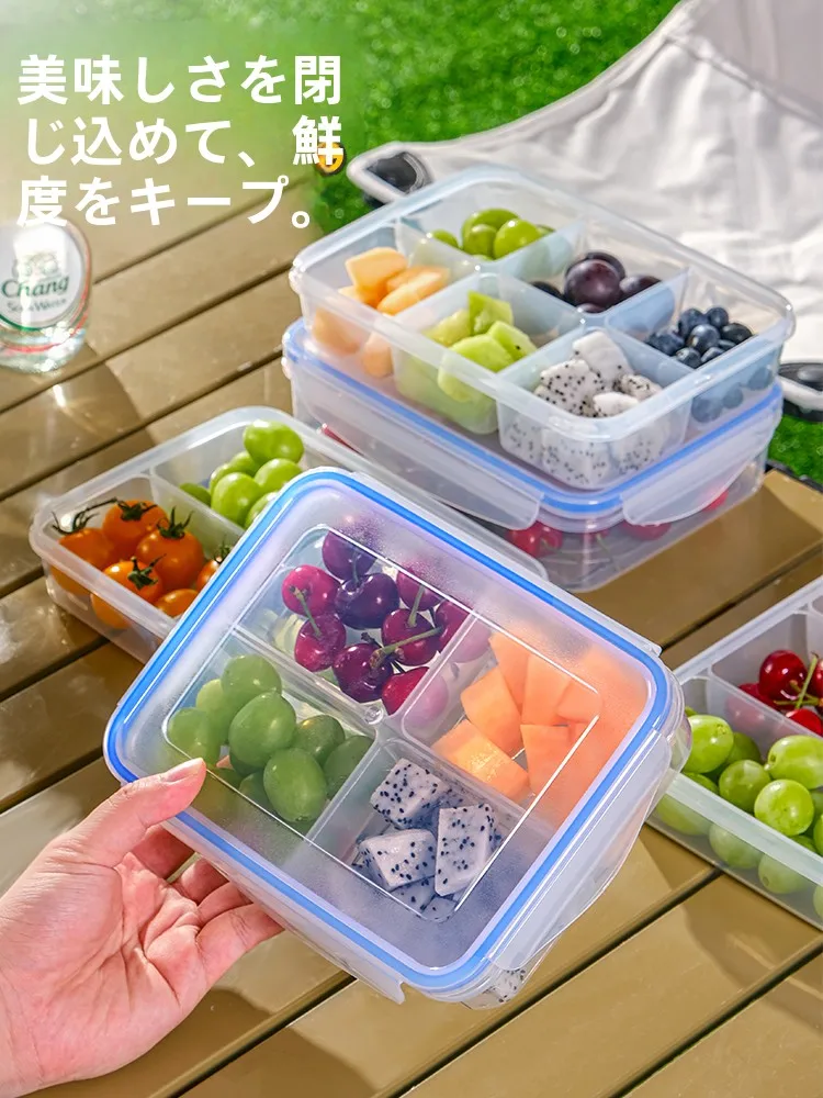 アウトドア用フルーツ保存ボックス：食品グレードの密封設計で鮮度を長く保つ