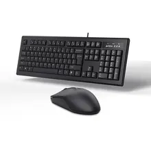 KR8572N防水有線キーボードマウスセット【ゲーム・オフィス・家庭用】