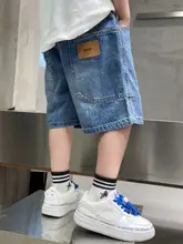 子供用 男の子デニムショートパンツ【夏用・薄手・カジュアルデザイン】（セットアップ対応）