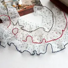 ドレープ刺繍レース付きブラウス【ロリータファッション・旗袍風デザイン】