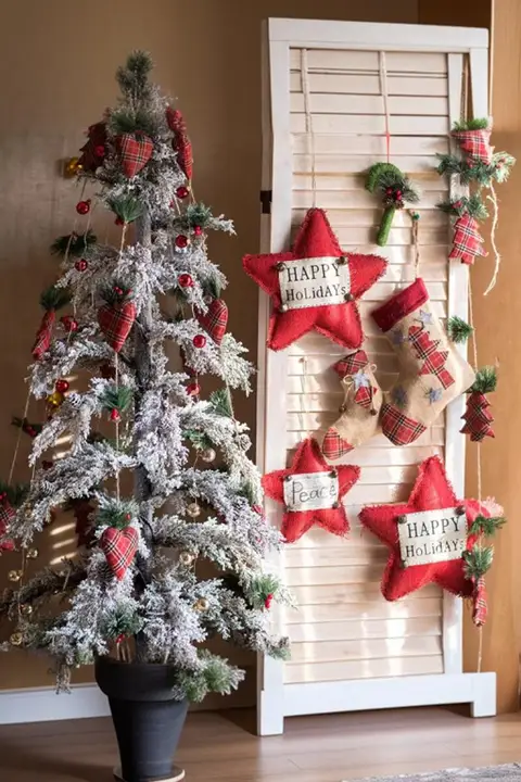クリスマスツリーオーナメント 置物 サンタ 鹿 ストッキング ホリデーデコ インテリア