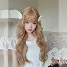 ロングウィッグ【金色・巻き髪・Lolitaスタイル・トレンド】