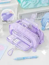 ペンケース 筆箱 キッズ ガールズ 巾着式 シンプル 通学 勉強 「RosyPosy」