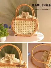 異国情緒溢れる手編みのバスケット【収納・ピクニック用】