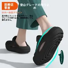 夏用厚底防滑医療用サンダル【通気性・足弓サポート・男女兼用】