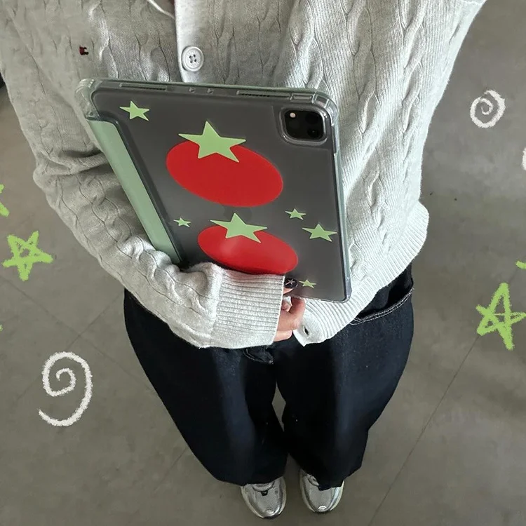 iPadの保護ケースを選ぶときに迷う？五角星トマト  デザインのTPUケースが解決する3つの理由