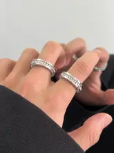 色落ちしないダイヤモンド付きリング【メンズ・チタン製・おしゃれなデザイン】