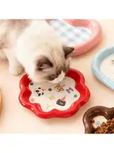 猫用陶器飲水ボウル【幼猫向け・防倒設計・ペット用品】