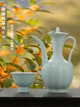 手作り復古スタイル 中式茶具 銀色タオルポット【宋代風・注水用ポット】