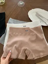 抗菌加工の安全な女性用ショートパンツ【コットン製・寝室やヨガに最適・平角デザイン】（セットア  ップ対応）