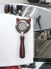 壁掛けラック コーヒーポットホルダー 無垢材 ウォールナット 猫モチーフ 可愛い イタリアン風 穴あけ不要 カフェ