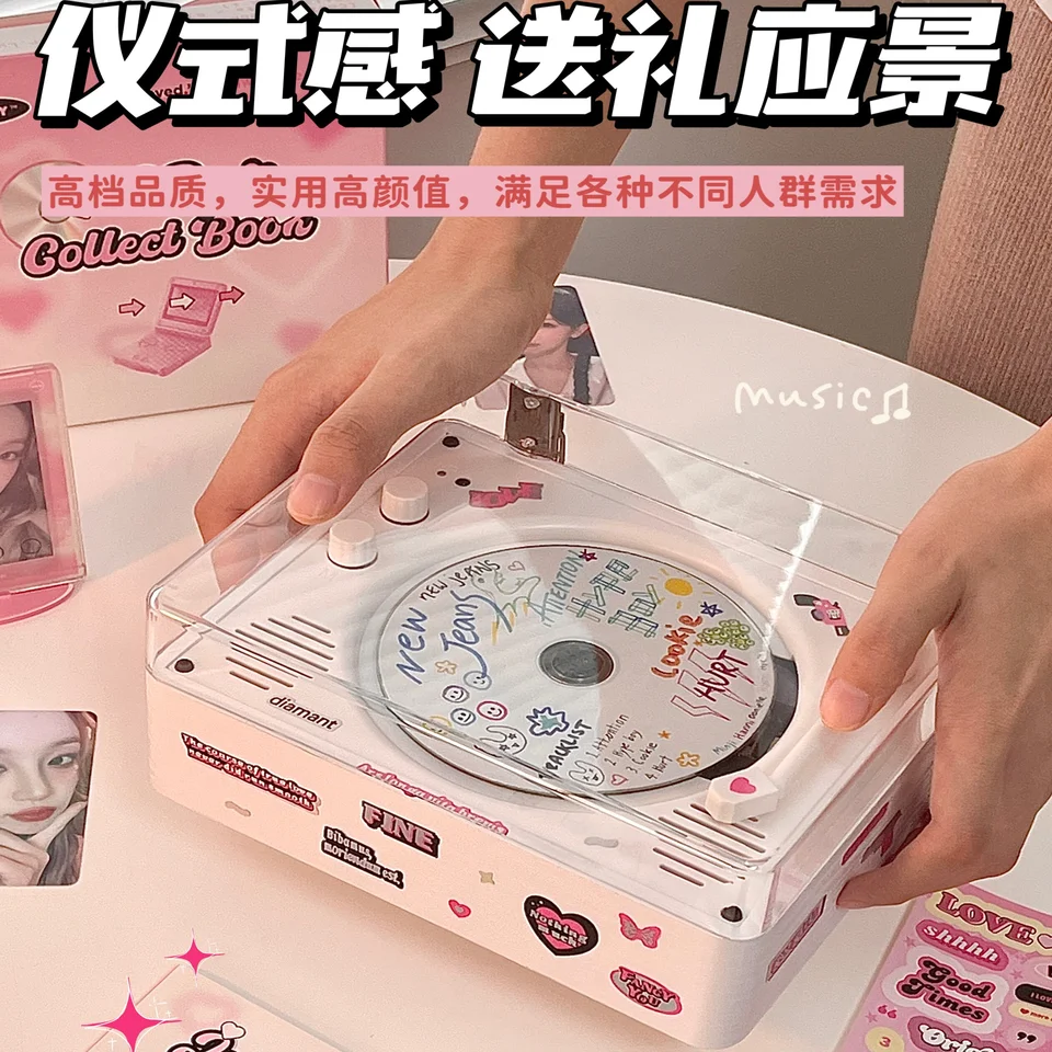 CDプレーヤーBluetoothスピーカー【アルバム再生・レコードプレーヤー付き】