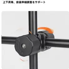 デスクトップ用カメラスタンド【俯瞰撮影対応・調整可能・二台同時使用】（セットアップ対応）