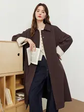 トレンチコート ロング丈 レディース トラッド アンコラレッド 秋冬 アウター 「KBNE」