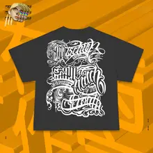 王有病工作室 260Gコットン使用！チカーノスタイルのグラフィックTシャツ【ユニセックス・短袖】