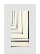 幾何学模様のウール製スカーフ【復古スタイル・ミニサイズ】