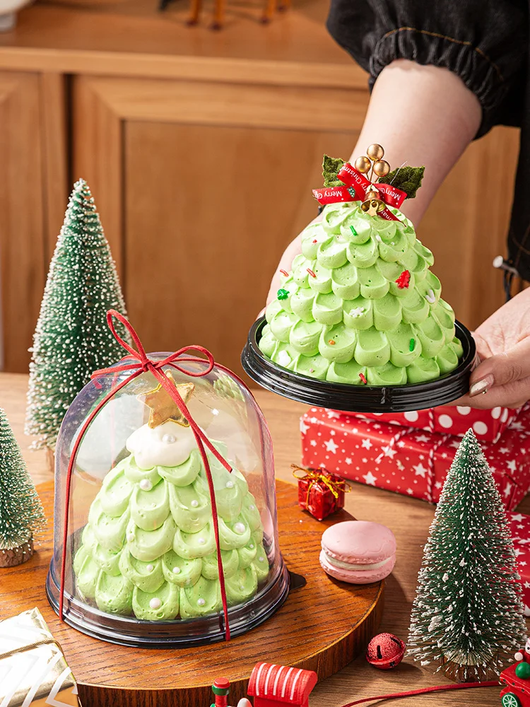 クリスマスケーキボックス【円形・装飾用・高めのデザイン】の選び方と実際の使い方
