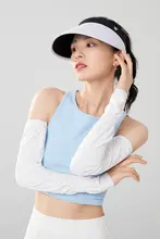 女性用サンバイザーアイスシルクアームカバー【ゆったりフィット・快適なクール感・弾力性・アウトドア・旅行・サイクリング・運転用】