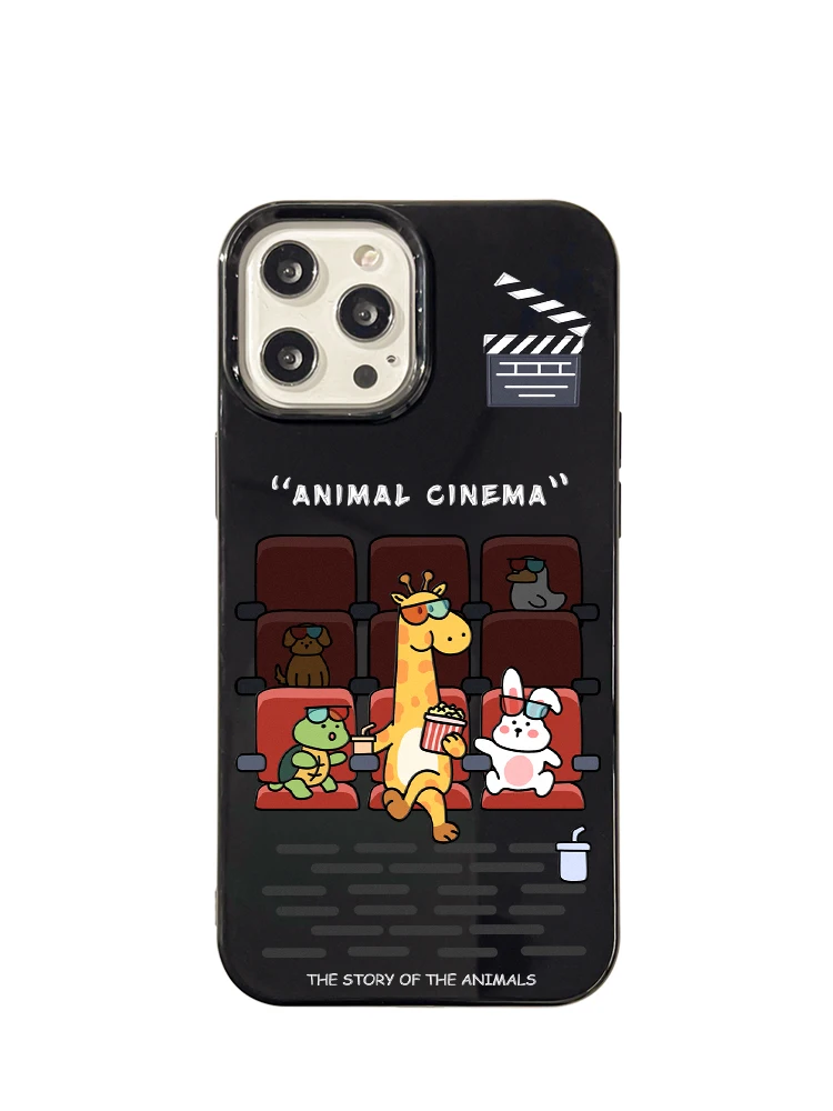 動物テーマのiPhoneケース：フルカバーTPUで15pro対応の柔らかい保護