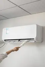 エアコン掃除用隙間ブラシ 両頭ファンブラシ