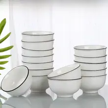 骨瓷製 大型食器用飯碗【中華料理・シンプルデザイン・食洗機対応】（セットアップ対応）