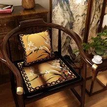 中国風デザインの防滑座布団【紅木の椅子用・一人掛け・四季対応】