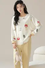産後用春秋向け薄手授乳対応パジャマ【女性用・ホームウェア・極上の柔らかさ】（セットアップ対応）
