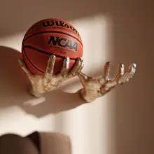 穴あけ不要 壁掛けバスケットボールスタンド【アダムスデザイン・収納ラック】