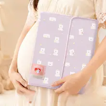 マタニティ手帳ケース エコー写真収納 バインダー式 ファスナー付き 持ち運び便利 妊娠中 妊婦健診