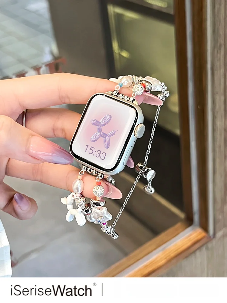 防水腕時計 レディース おしゃれで機能も良い：Apple Watch用金属バンド【ビーズデザイン】の実用性とシーン別適用