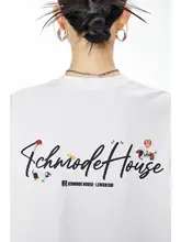花柄プリントの短袖Tシャツ【夏用・ゆったりフィット】