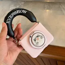 磁気吸着式スマホケース【ストラップ付き・スタンド機能・全包カバー・かわいいデザイン・華為puraX対応】
