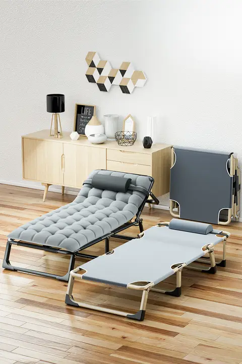 折りたたみベッド シングルベッド 昼寝ベッド 家庭用 オフィス用 大人用 多機能 チェア