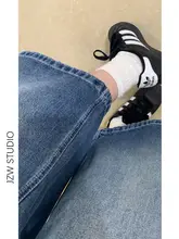レトロブルーのワイドレッグ七分パンツ【女性用・リラクシング・梨型体型に最適】
